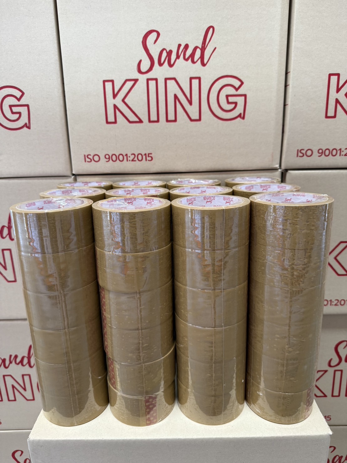 เทปขุ่น Sandking ม้วนยาว 45 หลา เรียงแถว
