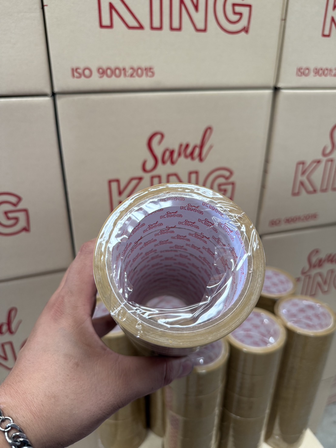 เทปขุ่น Sandking โชว์แกนในม้วน