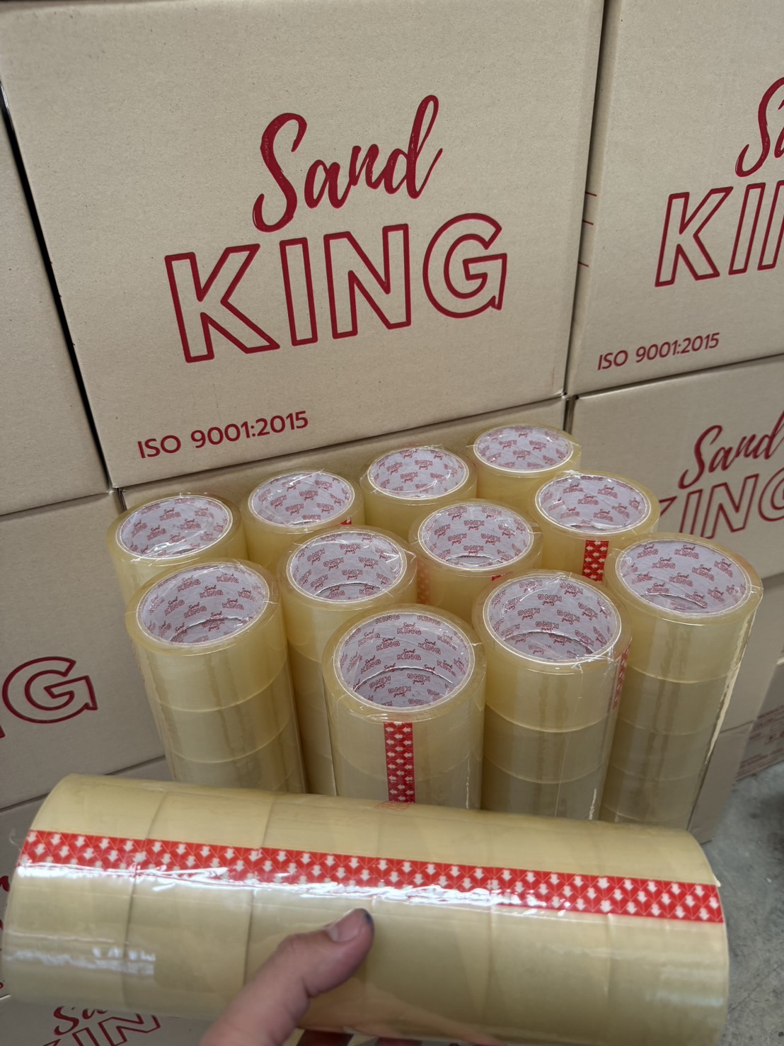 เทปใส Sandking 12 ม้วนต่อแถว