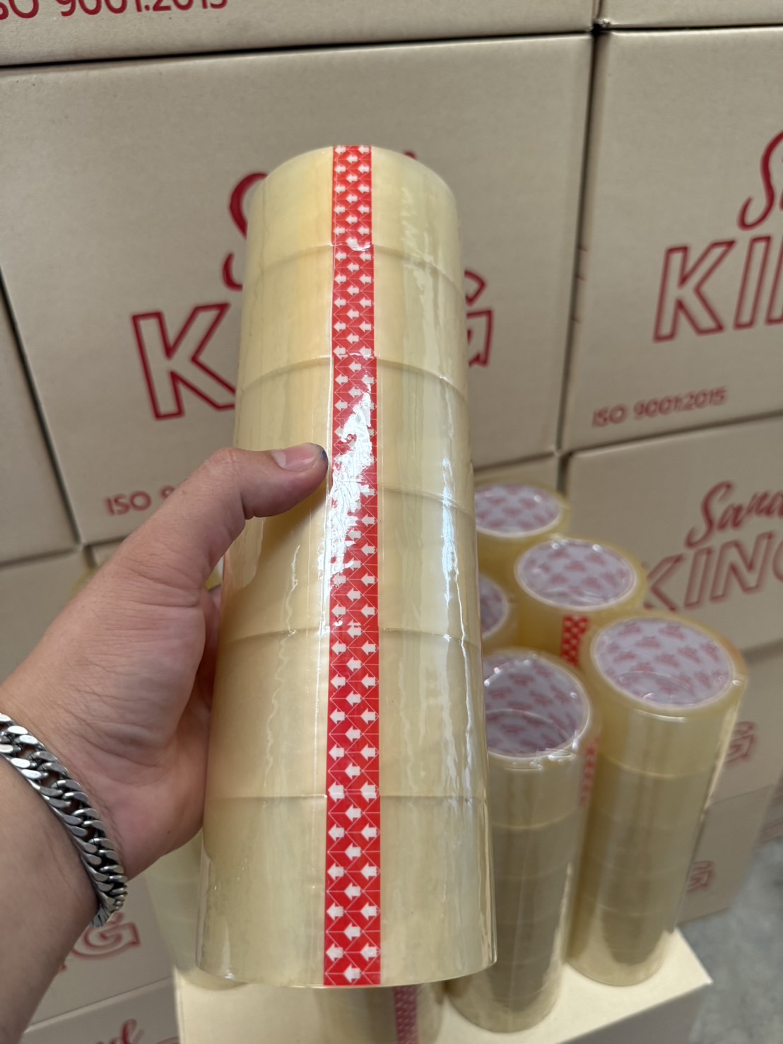 เทปใส Sandking เนื้อเหนียวหนา 45 ไมครอน